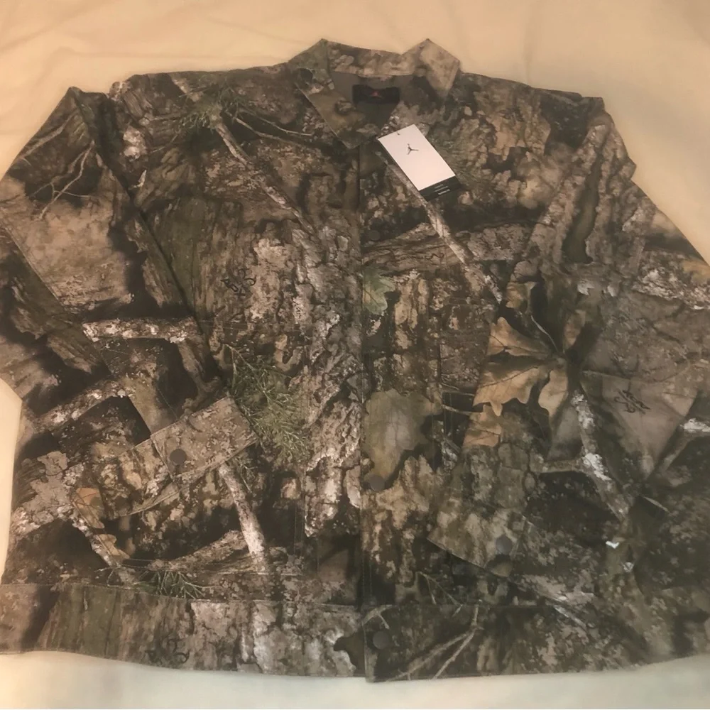 Nike Jordan Flight Chicago Realtree Jacket Camo HV0649-222 Men’s Size XXL